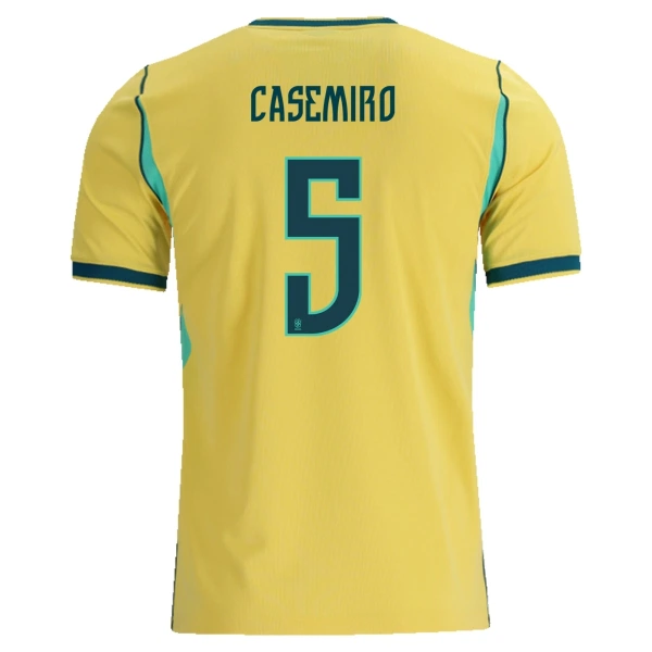 Camiseta Brasil Casemiro 5 Hombre 1ª Equipación Mundial 2026 Camiseta Brasil Casemiro 5 Hombre 1ª Equipación Mundial 2026