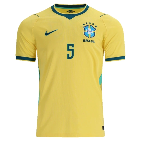 Camiseta Brasil Casemiro 5 Hombre 1ª Equipación Mundial 2026