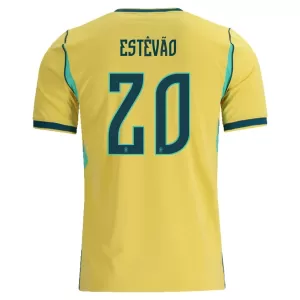 Camiseta Brasil Estevao 20 Hombre 1ª Equipación Mundial 2026