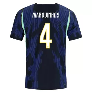 Camiseta Brasil Marquinhos 4 Hombre 2ª Equipación Mundial 2026