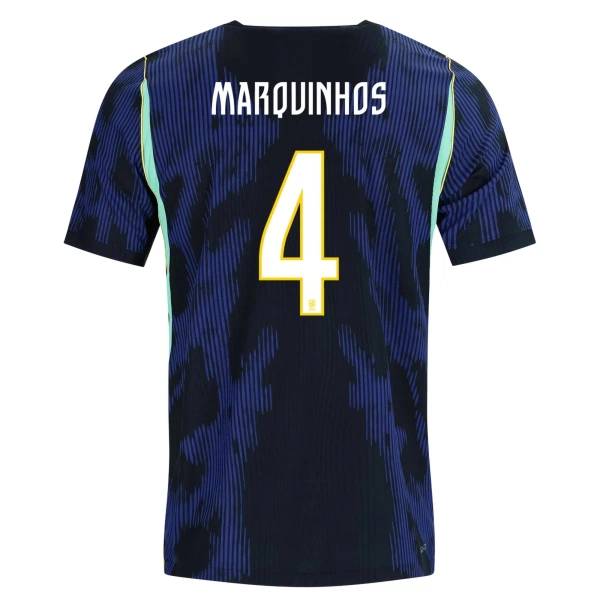 Camiseta Brasil Marquinhos 4 Hombre 2ª Equipación Mundial 2026 Camiseta Brasil Marquinhos 4 Hombre 2ª Equipación Mundial 2026
