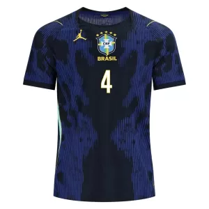 Camiseta Brasil Marquinhos 4 Hombre 2ª Equipación Mundial 2026
