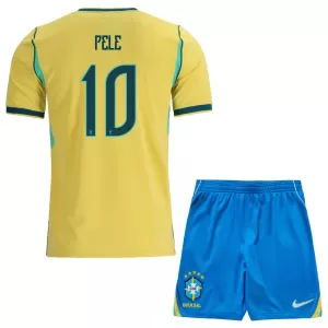 Camiseta Brasil Pele 10 Niños 1ª Equipación Mundial 2026