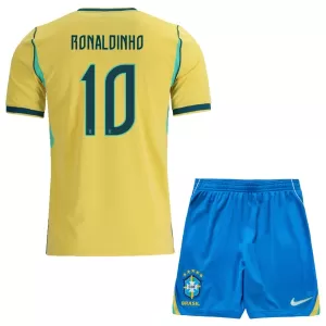 Camiseta Brasil Ronaldinho 10 Niños 1ª Equipación Mundial 2026
