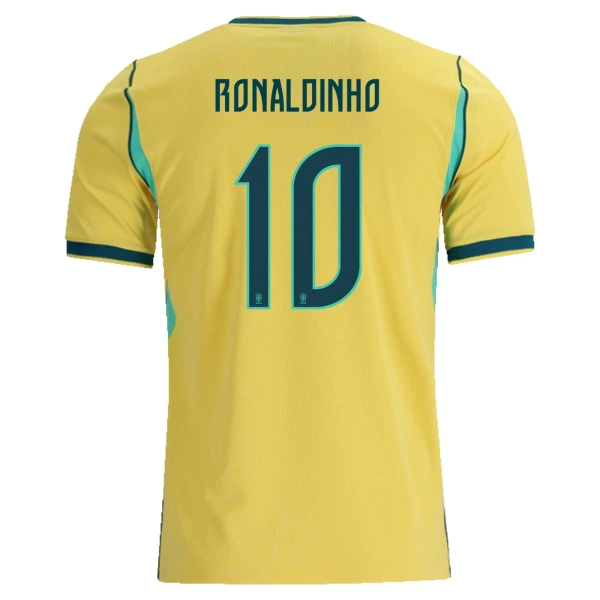 Camiseta Brasil Ronaldinho 10 Niños 1ª Equipación Mundial 2026