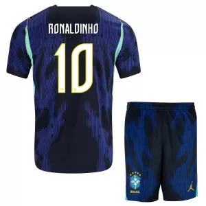 Camiseta Brasil Ronaldinho 10 Niños 2ª Equipación Mundial 2026