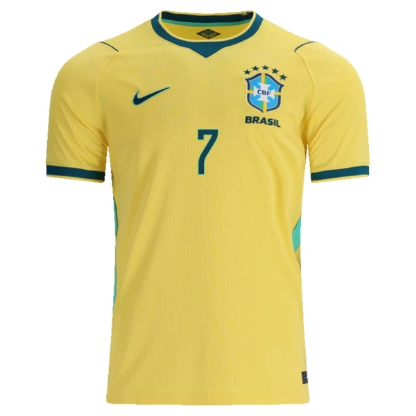 Camiseta Brasil Vinicius Junior 7 Hombre 1ª Equipación Mundial 2026