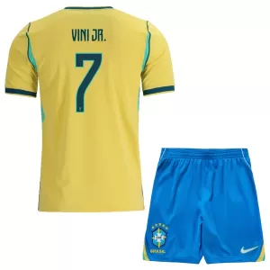 Camiseta Brasil Vinicius Junior 7 Niños 1ª Equipación Mundial 2026