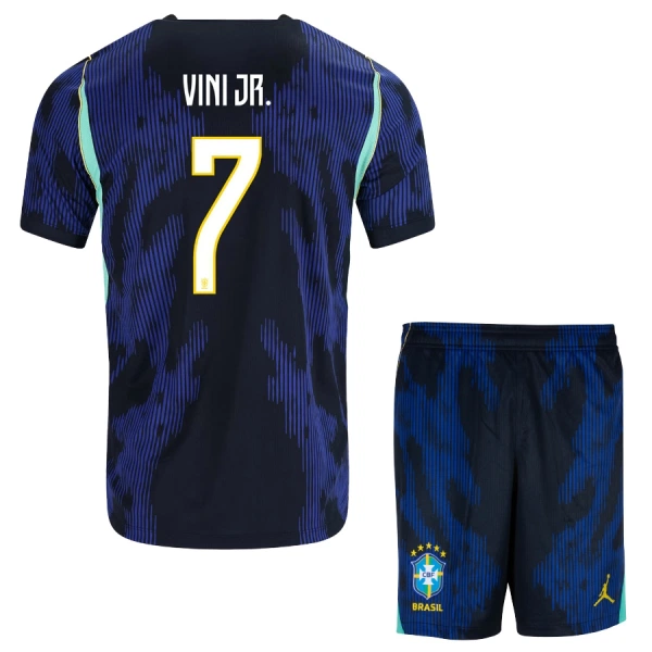 Camiseta Brasil Vinicius Junior 7 Niños 2ª Equipación Mundial 2026