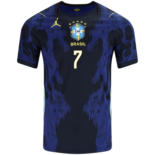 Camiseta Brasil Vinicius Junior 7 Niños 2ª Equipación Mundial 2026