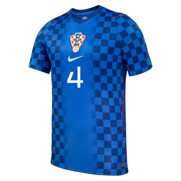 Camiseta Croacia Josko Gvardiol 4 Hombre 2ª Equipación Mundial 2026