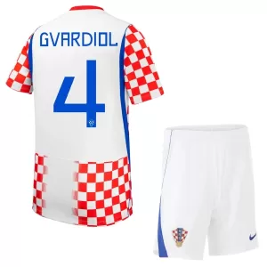 Camiseta Croacia Josko Gvardiol 4 Niños 1ª Equipación Mundial 2026