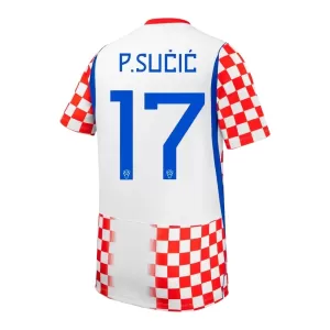Camiseta Croacia P. Sucic 17 Hombre 1ª Equipación Mundial 2026