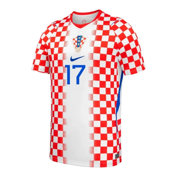 Camiseta Croacia P. Sucic 17 Hombre 1ª Equipación Mundial 2026