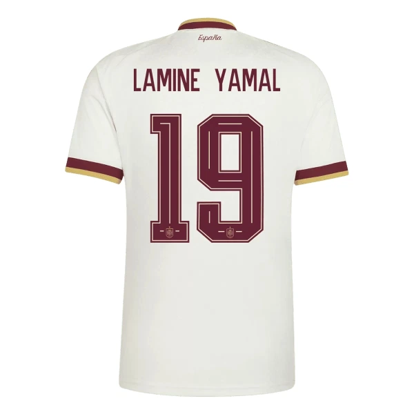 Camiseta España 2 Stars Lamine Yamal 19 Hombre 2ª Equipación Mundial 2026