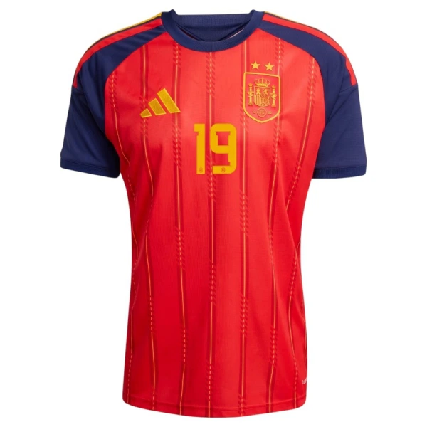 Camiseta España 2 Stars Lamine Yamal 19 Niños 1ª Equipación Mundial 2026