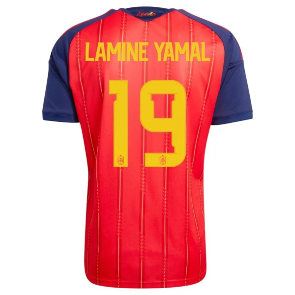 Camiseta España 2 Stars Lamine Yamal 19 Niños 1ª Equipación Mundial 2026