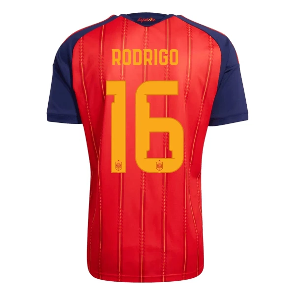 Camiseta España 2 Stars Rodrigo Hernández 16 Hombre 1ª Equipación Mundial 2026