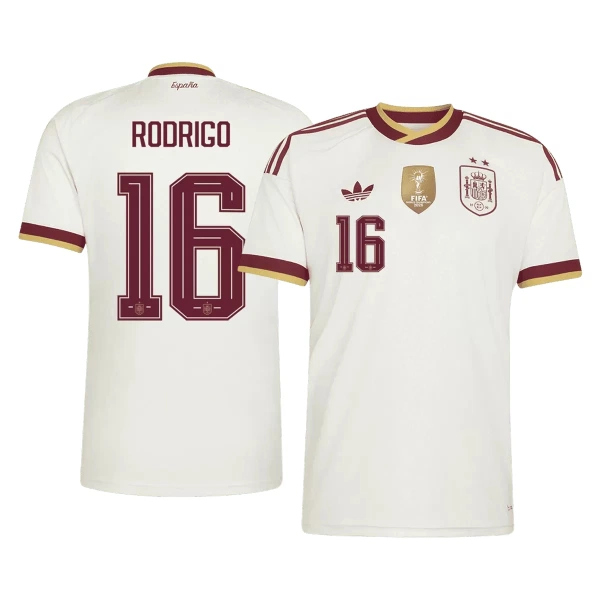 Camiseta España 2 Stars Rodrigo Hernández 16 Hombre 2ª Equipación Mundial 2026 Camiseta España 2 Stars Rodrigo Hernández 16 Hombre 2ª Equipación Mundial 2026