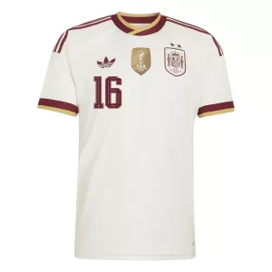 Camiseta España 2 Stars Rodrigo Hernández 16 Hombre 2ª Equipación Mundial 2026