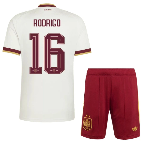 Camiseta España 2 Stars Rodrigo Hernández 16 Niños 2ª Equipación Mundial 2026 Camiseta España 2 Stars Rodrigo Hernández 16 Niños 2ª Equipación Mundial 2026