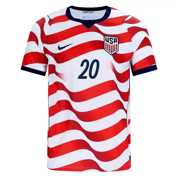 Camiseta Estados Unidos Balogun 20 Hombre 1ª Equipación Mundial 2026
