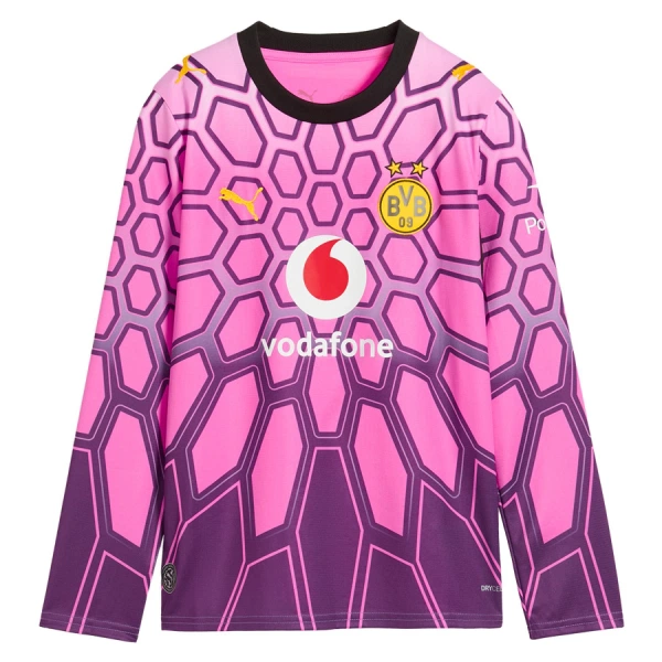 Camiseta Portero Borussia Dortmund Kobel 1 Hombre 2ª Equipación 26/27 Manga Larga Rosa