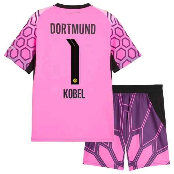Camiseta Portero Borussia Dortmund Kobel 1 Niños 2ª Equipación 26/27 Rosa Camiseta Portero Borussia Dortmund Kobel 1 Niños 2ª Equipación 26/27 Rosa