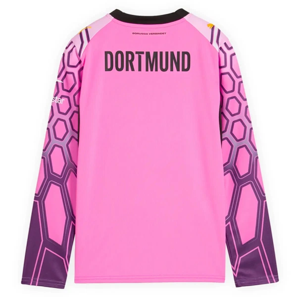 Camiseta Portero Borussia Dortmund Niños 2ª Equipación 26/27 Manga Larga Rosa
