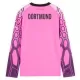Camiseta Portero Borussia Dortmund Niños 2ª Equipación 26/27 Manga Larga Rosa