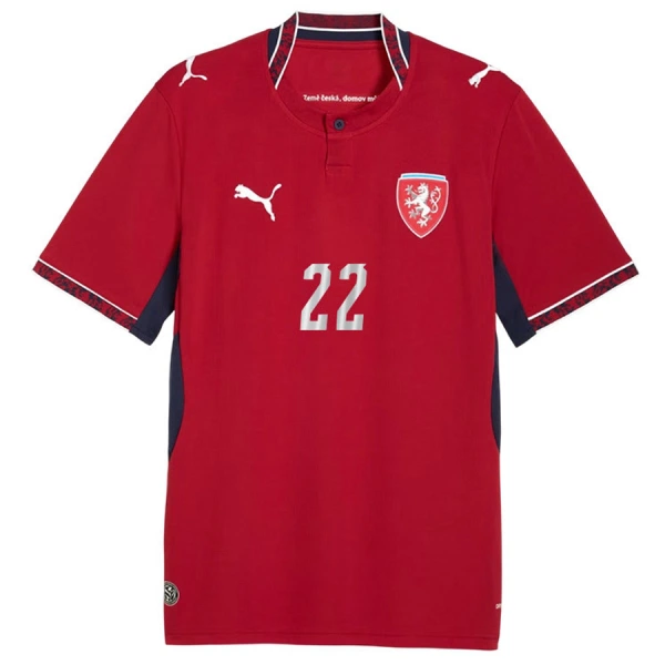 Camiseta República Checa Soucek 22 Hombre 1ª Equipación Mundial 2026