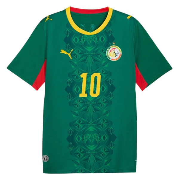 Camiseta Senegal Sadio Mané 10 Hombre 2ª Equipación Mundial 2026