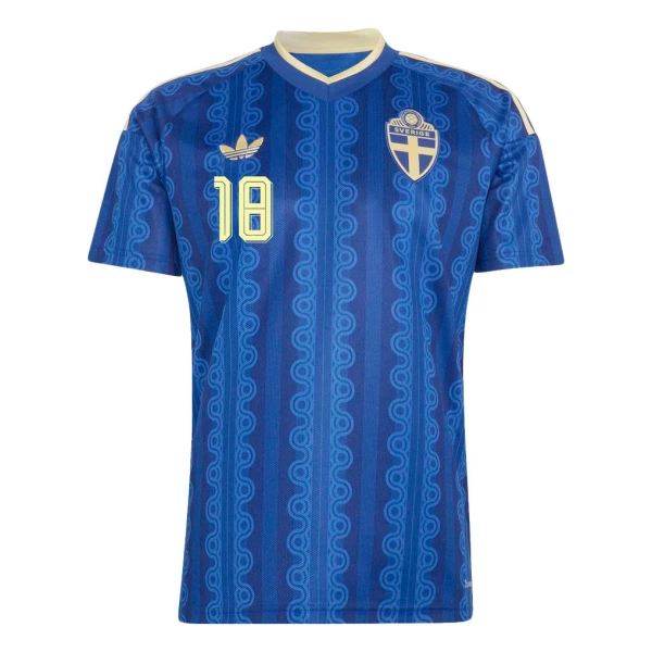 Camiseta Suecia Ayari 18 Hombre 2ª Equipación Mundial 2026