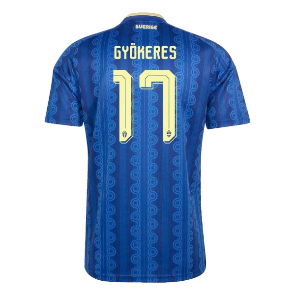 Camiseta Suecia Gyokeres 17 Hombre 2ª Equipación Mundial 2026 Camiseta Suecia Gyokeres 17 Hombre 2ª Equipación Mundial 2026