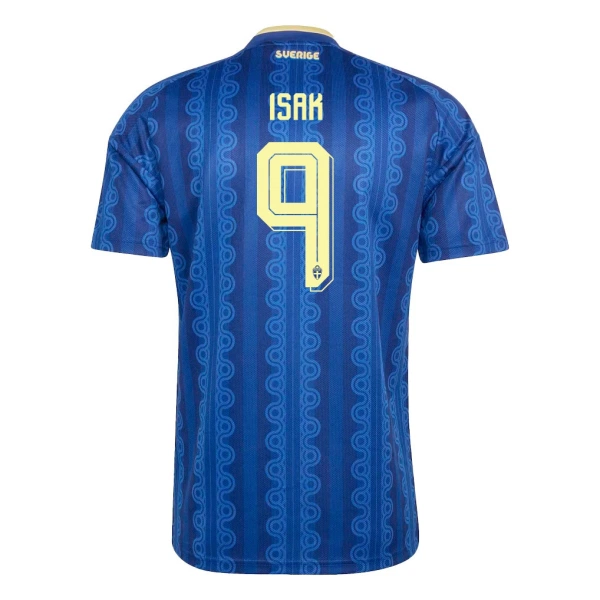 Camiseta Suecia Isak 9 Hombre 2ª Equipación Mundial 2026 Camiseta Suecia Isak 9 Hombre 2ª Equipación Mundial 2026