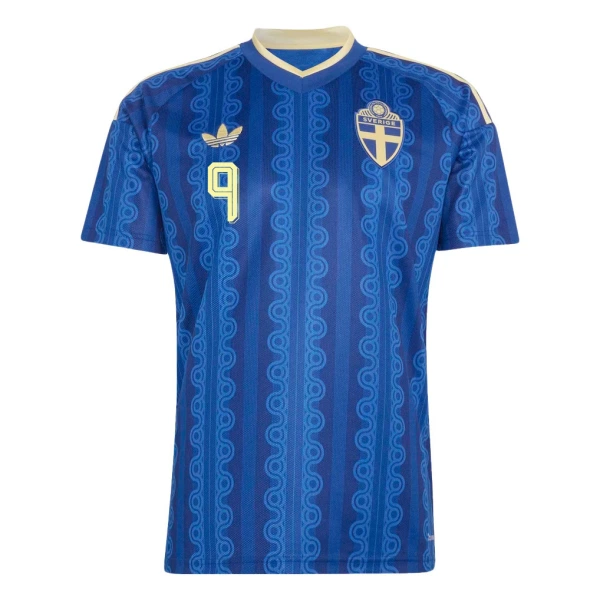 Camiseta Suecia Isak 9 Hombre 2ª Equipación Mundial 2026