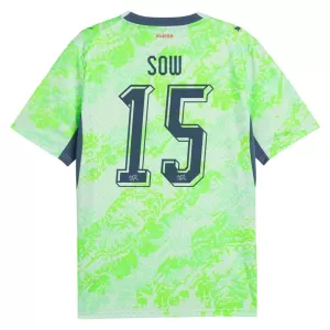 Camiseta Suiza Djibril Sow 15 Hombre 2ª Equipación Mundial 2026