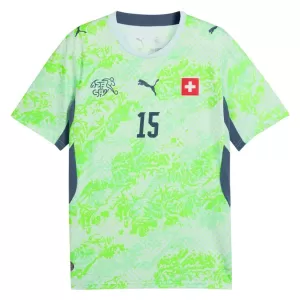 Camiseta Suiza Djibril Sow 15 Hombre 2ª Equipación Mundial 2026
