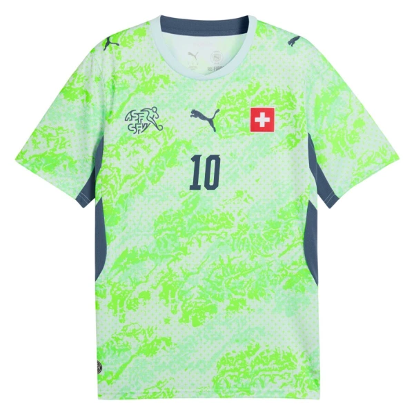 Camiseta Suiza Granit Xhaka 10 Hombre 2ª Equipación Mundial 2026