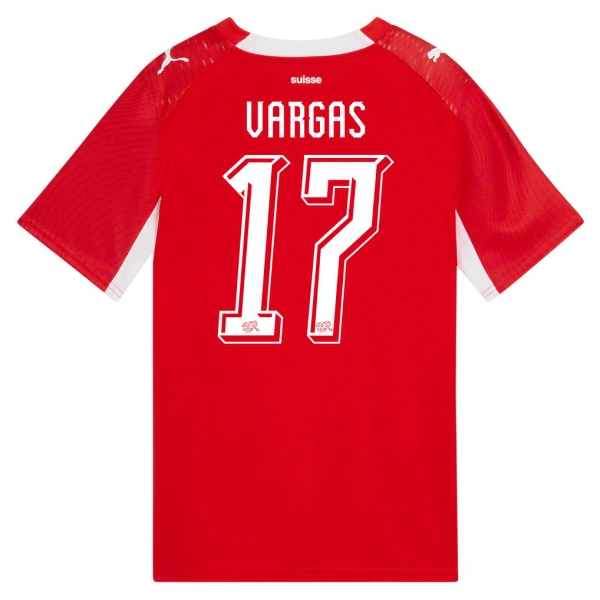 Camiseta Suiza Vargas 17 Hombre 1ª Equipación Mundial 2026 Camiseta Suiza Vargas 17 Hombre 1ª Equipación Mundial 2026