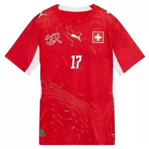 Camiseta Suiza Vargas 17 Hombre 1ª Equipación Mundial 2026