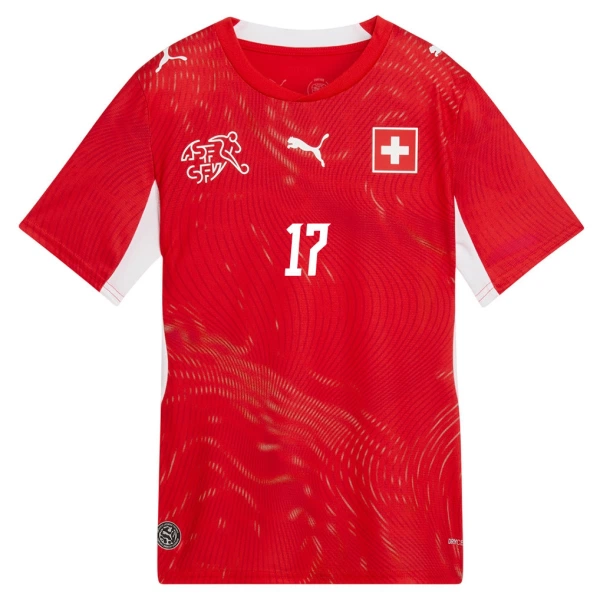 Camiseta Suiza Vargas 17 Hombre 1ª Equipación Mundial 2026