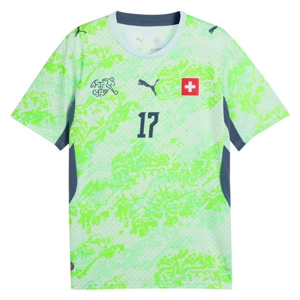 Camiseta Suiza Vargas 17 Hombre 2ª Equipación Mundial 2026