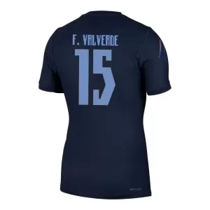 Camiseta Uruguay Federico Valverde 15 Hombre 2ª Equipación Mundial 2026