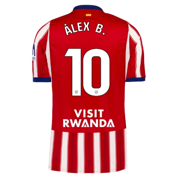 Camiseta Atlético Madrid Alex B. 10 Hombre 1ª Equipación 26/27 Camiseta Atlético Madrid Alex B. 10 Hombre 1ª Equipación 26/27