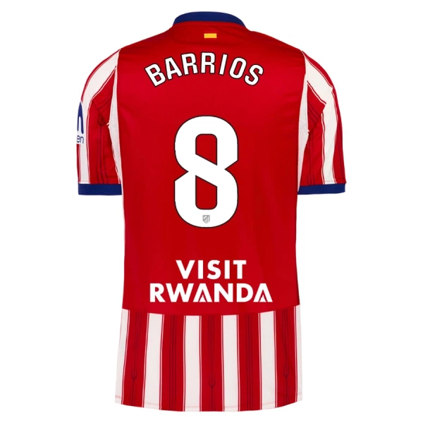 Camiseta Atlético Madrid Barrios 8 Hombre 1ª Equipación 26/27 Camiseta Atlético Madrid Barrios 8 Hombre 1ª Equipación 26/27