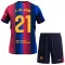 Camiseta FC Barcelona Frenkie de Jong 21 Niños 1ª Equipación 26/27