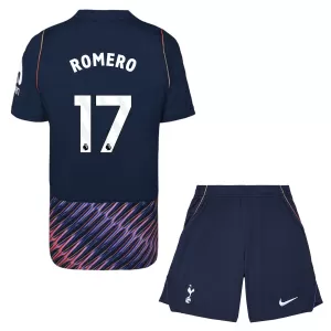 Camiseta Tottenham Hotspur Cristian Romero 17 Niños 2ª Equipación 26/27