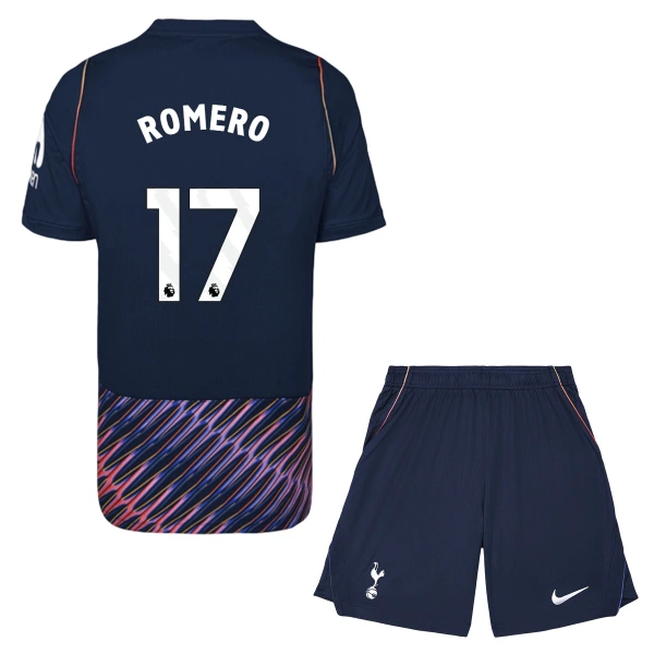 Camiseta Tottenham Hotspur Cristian Romero 17 Niños 2ª Equipación 26/27 Camiseta Tottenham Hotspur Cristian Romero 17 Niños 2ª Equipación 26/27