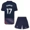 Camiseta Tottenham Hotspur Cristian Romero 17 Niños 2ª Equipación 26/27